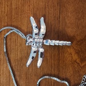 Dragonfly Cremation Remains Memorial Necklace